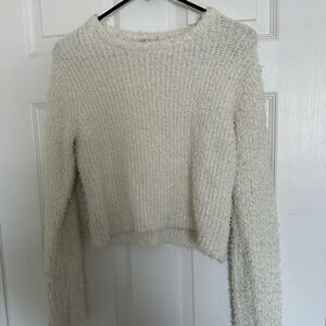 Zara Cream Textured Women's Sweater